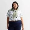 Plus Size Croft & Barrow® Essential Crewneck Top