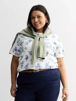 Plus Size Croft & Barrow® Essential Crewneck Top