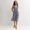 Women's Croft & Barrow® Smocked Midi Dress
