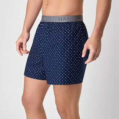 Men's Hanes® Ultimate 4-Pack Cotton Woven Boxer Underwear