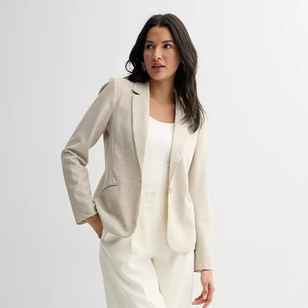 Women's Nine West Classic Single Button Blazer