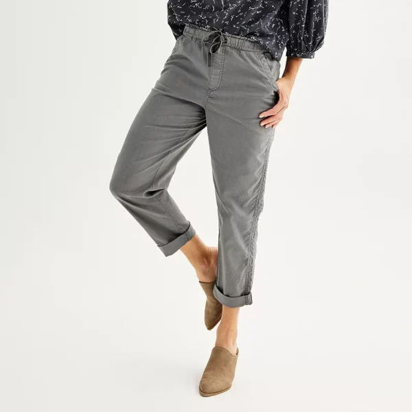 Petite Sonoma Goods For Life® Easy Paper Bag Waist Capri Pants