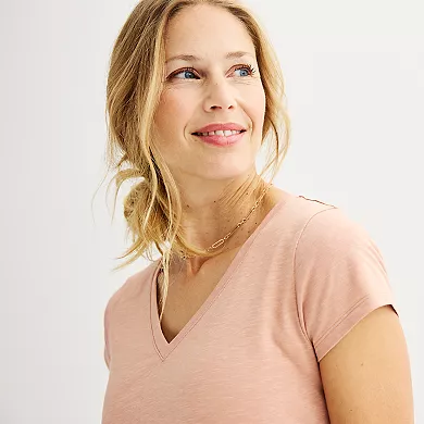Women's Sonoma Goods For Life® Everyday Short Sleeve V-Neck Tee