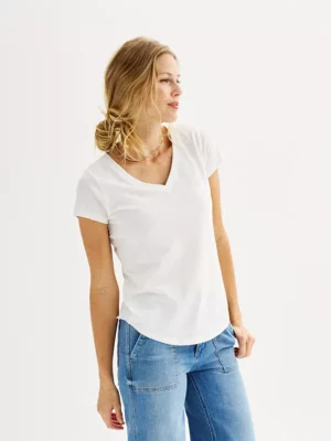 Women's Sonoma Goods For Life® Everyday Short Sleeve V-Neck Tee