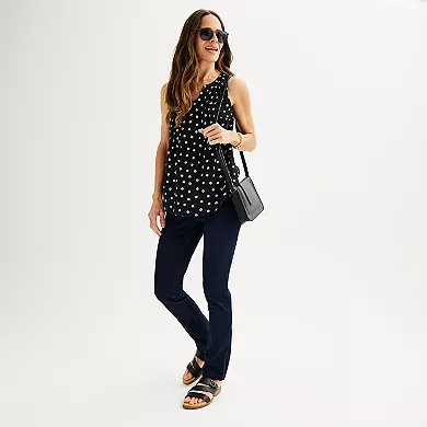 Women's Croft & Barrow® Pintuck Sleeveless Shell Top