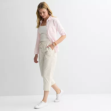 Women's Croft & Barrow® Utility Pull-On Capris