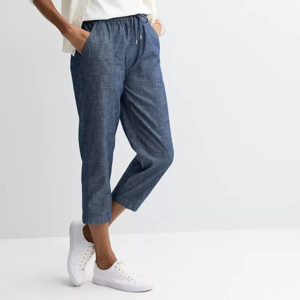 Women's Croft & Barrow® Utility Pull-On Capris