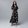 Women's Simply Vera Vera Wang Short Sleeve Maxi Dress