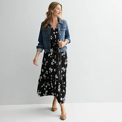 Women's Sonoma Goods For Life® Femme Button Bodice Maxi Dress