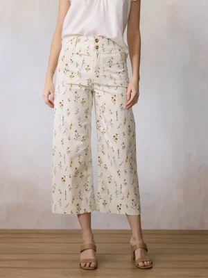 Women's LC Lauren Conrad Wildflower Super High Rise Wide Leg Crop Pants