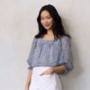 Women’s LC Lauren Conrad 3/4 Length Sleeve Henley Peasant Blouse